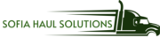 black and white flat illustrative delivery services logo